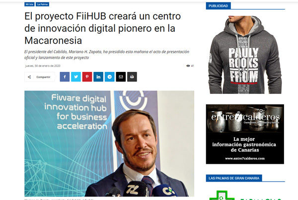 El proyecto FiiHUB creará un centro de innovación digital pionero en la Macaronesia