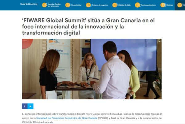 ‘FIWARE Global Summit’ sitúa a Gran Canaria en el foco internacional de la innovación